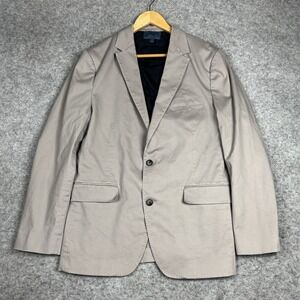 Fairlane Slim Fit‎ Cotton Sport Coat Blazer Mens Large Beige 40